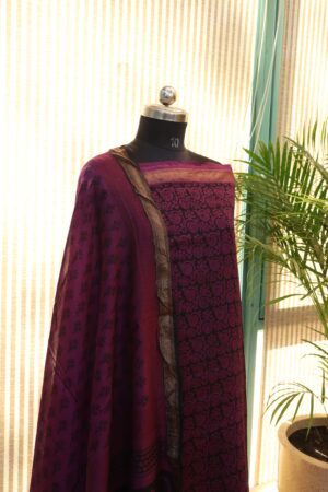 Purple Bagh Print Suit
