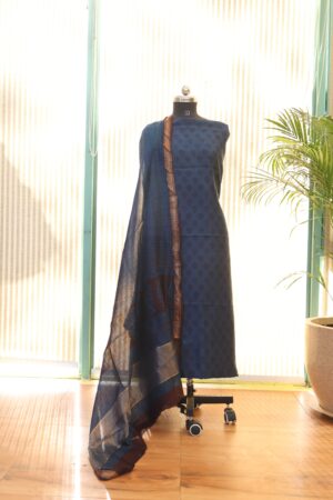Blue Bagh Print Suit
